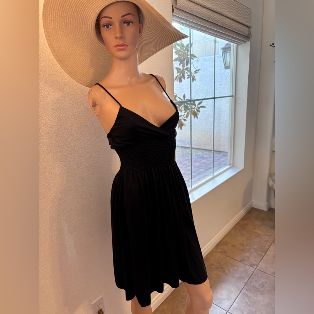 Elegant Black Spaghetti Strap Dress